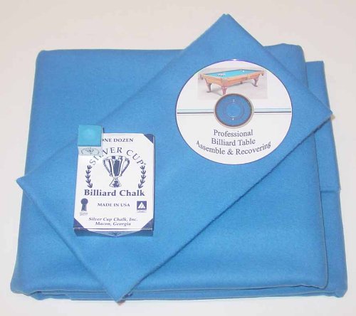 electric blue pool table cloth