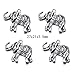 18pcs Mixed Animal Elephant Charms Pendant for DIY Jewelry Making Handmade Bracelet Necklace Key Chain Bag Accessories (18pcs)