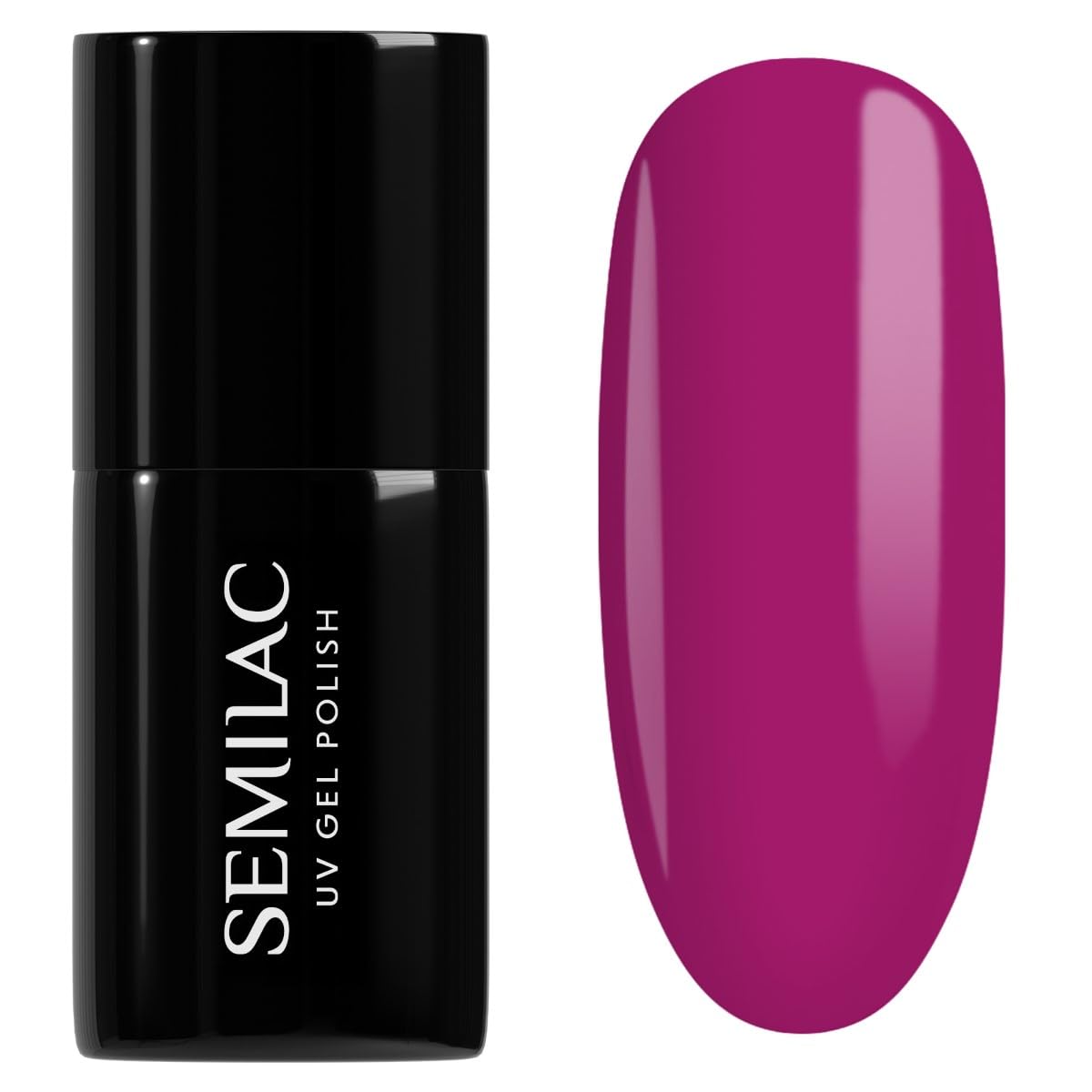 SEMILAC Gel Nail Polish 011 Purple Diamond - Full Coverage Gel Polish - Soak Off Easy To Use LED/UV Nail Lamp - Long Lasting Manicure and Pedicure up to 3 weeks