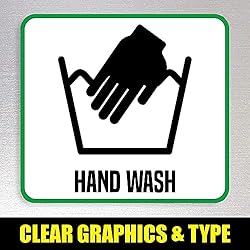 Laundry Symbols Guide Magnet - Extra Large Easy to