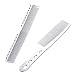 2Pcs Salon Hair Comb with Scale Professional Barber Hairdressing Steel Comb Metal Hair Cutting Comb