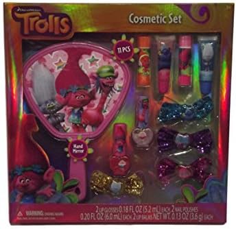 Dreamworks Trolls 11pc Hair Accessory with 4 Bows, Mirror &amp; More!!!