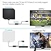 [2019 Newest] TV Antenna, Double-Sided Digital Indoor HDTV Amplified Antennas 140+ Miles Range with Smart Switch Amplifier Signal Booster, Free Local Channels 4K HD 1080P VHF UHF All TV's - 17ft Cable