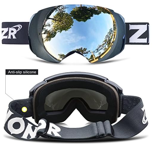 Zionor X4 Ski Snowboard Snow Goggles Dual Layers Lens Spherical