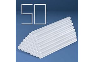 Large Hot Glue Gun Sticks,50 Pcs Hot Melt Glue Gun Sticks(11 mm*200 mm) Compatible with Most Glue Gun,for DIY Art Crafts & Qu