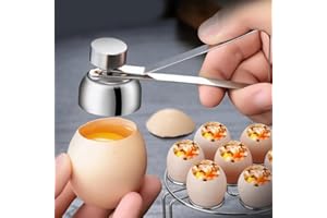 1PC Stainless Steel Egg Opener - A Convenient Tool for Opening Raw, Soft, and Hard-boiled Eggs - Eggshell Remover Kitchen Gad