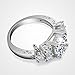 jacob alex ring 5.80 ct Lab diamond White Sapphire Wedding Ring 10KT White Gold Jewelry Size 6