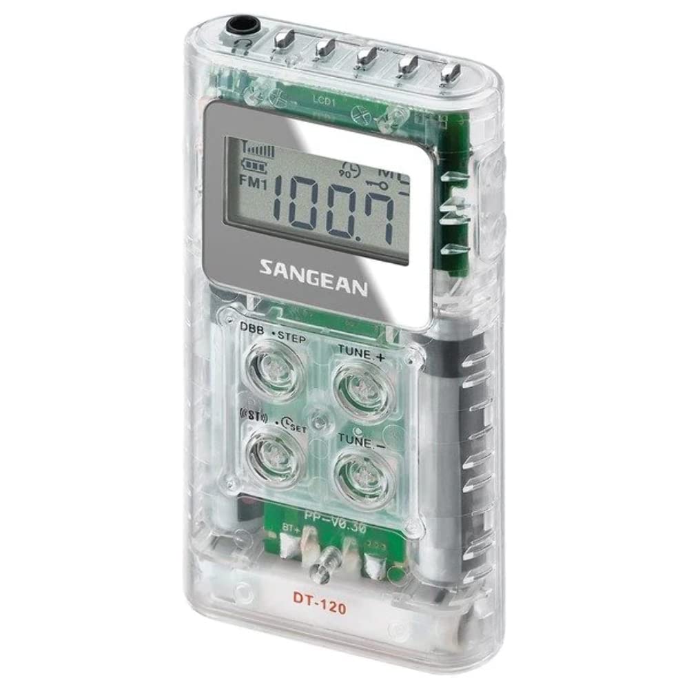 Sangean DT-120 Clear Pocket Am/FM Digital Radios
