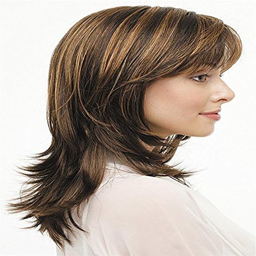 Royalfirst Women's Wig Long Curly Hair Wig, Brown - Image 3