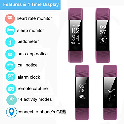 YAMAY Fitness Tracker, Fitness Watch Activity Tracker with Heart Rate Monitor, Sleep Monitor