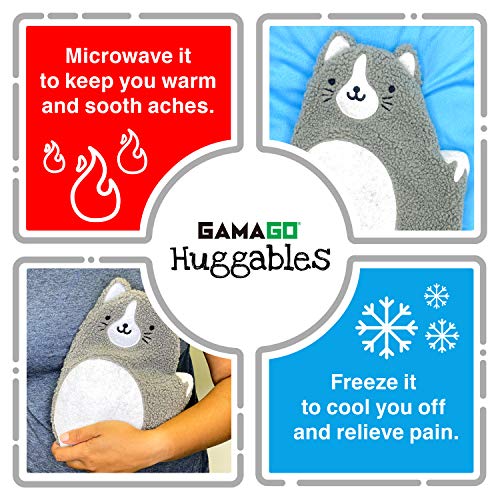 GAMAGO Fat Cat Heating Pad & Pillow Huggable Microwavable Heat Pad