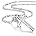 Molike Bible Verse Philippians 4:13 Stainless Steel Cross Pendant Necklace for Men Women, 20