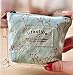 niceEshop(TM) Portable Canvas Pink Flower Coin Purse Pouch Bag Key Case,Light Blue