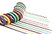 Piokio Thin Washi Masking Tape Set of 15 Rolls Colored Decorative Tape for Scrapbooking,Home Decor, DIY Craft Projects