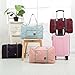 Travel Foldable Waterproof Tote Bag - Mr.Pro Carry Storage Luggage Bag, Fashion Trip Organized Zipper Tote Handbag (Navy)