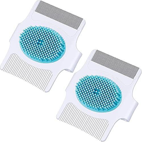2 Pieces Cradle Cap Brush and Comb, Lakobos 3In1 Design Cradle Cap