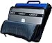 Case-it Universal Zipper Binder | 2-Inch O-Rings, 13-Inch Laptop/Tablet Padded Pocket, 400 Sheet Capacity, Multiple Storage Pockets & Shoulder Strap | School & Office Organizer | LT-007 Blue