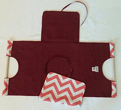 Secret Recipe Coral Chevron 9x13 Dish Tote, Handcrafted in America, Old-Fashioned Casserole Carrier - Thumbnail 2