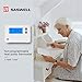 SASWELL Digital Non-Programmable Thermostat,1H/1C, T21STK-0 Digital Heat/Cool Pump Thermostats,24 Volt Single Stage Thermostat for Room White
