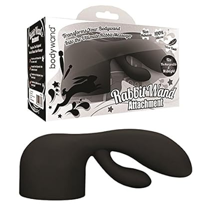 Bodywand Rabbit Wand Attachment in schwarz