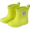 Tree Grandpa Toddler Rain Boots Baby Kids Easy-on Rain shoes Children Waterproof Shoes for Boys Girls(1-6 Years)