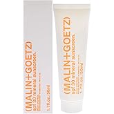 MALIN+GOETZ SPF 30 Mineral Sunscreen | Face & Body Broad Spectrum Sun Protection with Zinc Oxide, Titanium Dioxide, Shea Butter | Hydrating & Brightening | Vegan, Reef-Safe, Cruelty-Free (1.7 Fl Oz)