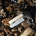 COMUSTER 2pcs Double Tubes Emergency Whistles High Pitch Hiking Camping Survival Aluminum Whistle with Lanyard and Keychain Outdoor Camping Hiking (Gold+Silver)