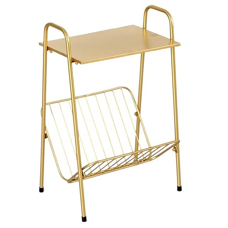 Family History End Side Table Shelf Modern Simplistic