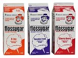 Cotton Candy Floss Sugar- Cherry, Orange, & Grape-1/2 Gallon-three Pack