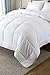 Down Alternative Comforter (White,King) - Quilted Comforter - Hypoallergenic, Plush Siliconized Fiberfill Duvet Insert - Baffle Box Stitched Exclusively by The Great American Store RN# 148186