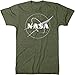 Trunk Candy Mens NASA Meatball Logo White Outline Modern Fit Tri-blend T-shirt