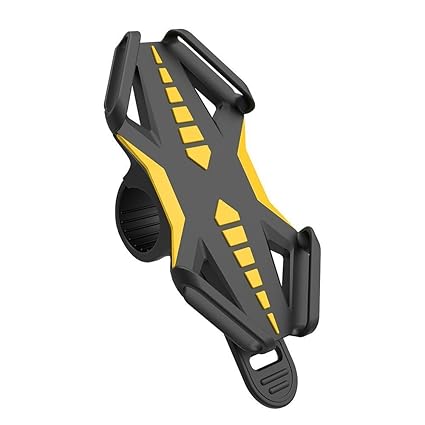 VOGEK Fahrrad Handyhalter, Universal Silikon Handyhalterung Fahrrad Motorradhalter Fahrradlenker Handy Halterung für iPhone/Samsung/BlackBerry/HTC/GPS GPS oder Geräte mit 4-6 Zoll Bildschirm