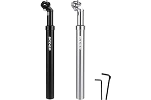 BICYCGEAR Suspension Seatpost 27.2 30.4 30.9 31.6 Bike Seat Posts with Suspension 40mm Travel Bicycle Seat Shock Absorber Alu