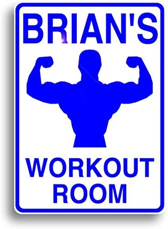 Workout Room Sign, Personalized for your home gym, and shipped fast!