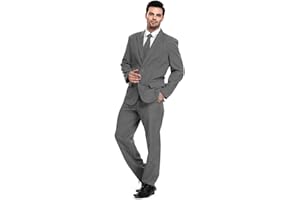 U LOOK UGLY TODAY Men's Party Suit Solid Color Prom Suit for Themed Party Events Clubbing Jacket with Tie Pants