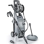 Powerhouse International - The Force 2000 - 1.6 GPM 2000 PSI Electric Pressure Washer with Spinning Patio Cleaner, Integrated Hose Reel, Soap/Foam Dispenser