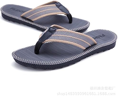 Newerlives Summer Youth Flip Flops Man/Lady/Kids Beach Slippers, Sandals Shock Proof Slippers Beach Flip-Flop (6.5 B(M) US, Grey)