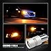 SIRIUSLED 1156 Anti Hyper Flash Built-in load resistor True 25W Amber Extremely Bright LED Bulb for Turn Signal Only 1156A 7506 Pack of 2