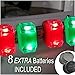 2 Green & 2 Red Portable Marine LED Boating Lights -