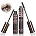 4D Silk Fiber Lash Mascara, Fiber Lash Mascara Waterproof, Natural Fiber Mascara For Thickening & Lengthening Your Lashes, Waterproof, Smudge Proof, Long-Lasting
