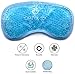 Gel Eye Mask - Hot or Cold Compress Pack Eye Therapy | Cooling Eye Mask for Dark Circles & Puffiness, Puffy Eyes, Dry Eyes, Headaches, Migraines, Sinus - Reusable Eye Face Mask | Ergo Gel Bead (Blue)