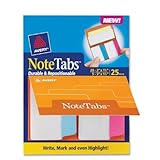 Avery NoteTabs Books, 2 x 1.5 Inch, Pack of 25 (16389)
