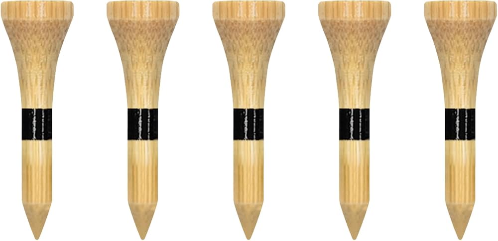 Zivisk Bamboo Golf Tees 38mm 100 Count 1-1/2 inch Natural Color