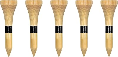 Zivisk Bamboo Golf Tees 38mm 100 Count 1-1/2 inch Natural Color