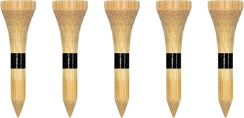 Zivisk Bamboo Golf Tees 38mm 100 Count 1-1/2 inch Natural Color