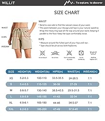 Willit Women's Hiking Cargo Shorts Quick Dry Golf