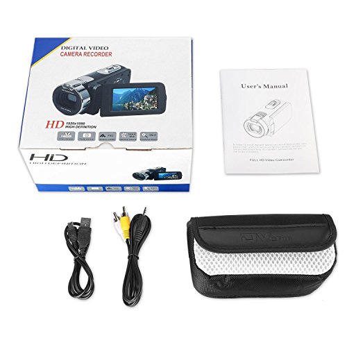 GordVE Video Camera Camcorder HD 1080P 24.0MP 2.7 inch LCD 270 Degrees Rotatable Screen 16X Digital Zoom Digital Camera Recorder