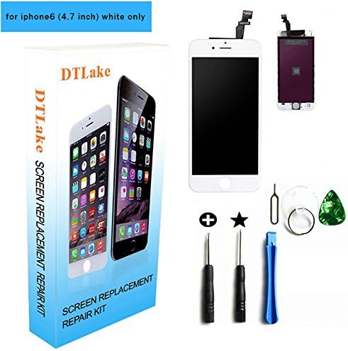 For iPhone 6 4.7 inch LCD Replacement screen with Touch Screen Digitizer Fram Assembly Full Set + free Tools + Manual(white)