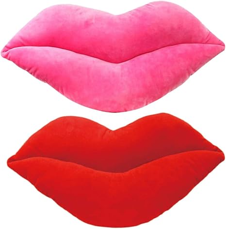 Pretyzoom 2pcs 30cm Sexy Big Lips Shape Cushion Decorative Pillow Cute Throw Pillow For Home Decoration Size M Each 1pc Rosy Red For Party Supplies Amazon Co Uk Welcome