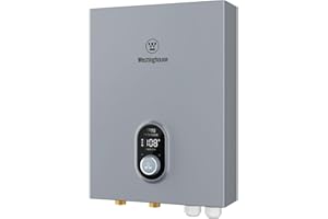 Westinghouse 18kW 240V Tankless Water Heater Electric, Up to 4.2 GPM, WiFi Control Compatible with Alexa & Google Home, ETL, IPX4, Apolo 2.0 Gray.